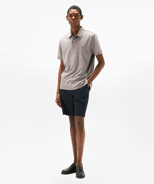 TOMMY HILFIGER（トミーヒルフィガー）の「パフォーマンスオックスフォードレギュラーポロシャツ（ポロシャツ・メンズ・ブラック・MEDIUM/X-LARGE/LARGE/SMALL）」の3枚目の写真