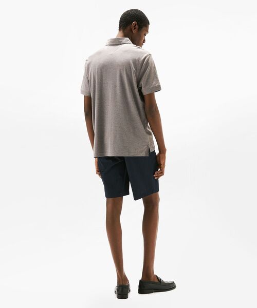 TOMMY HILFIGER（トミーヒルフィガー）の「パフォーマンスオックスフォードレギュラーポロシャツ（ポロシャツ・メンズ・ブラック・MEDIUM/X-LARGE/LARGE/SMALL）」の4枚目の写真