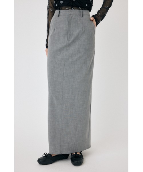 MOUSSY(マウジー)の「FLARE BACK マキシスカート(スカート・レディース・グレー/ブラック・1/2)」の1枚目の写真