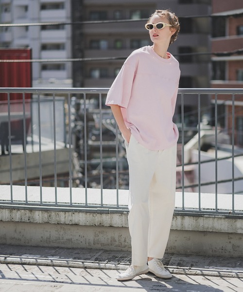 coca（coca）（コカ）の「ヘビーウェイトフットボールTシャツ（Tシャツ/カットソー・メンズ・ネイビー/ライトグレー/ライトグリーン/ホワイト/ライトピンク/ブラック/ライトブルー/ライトベージュ・M/XL/L）」の9枚目の写真