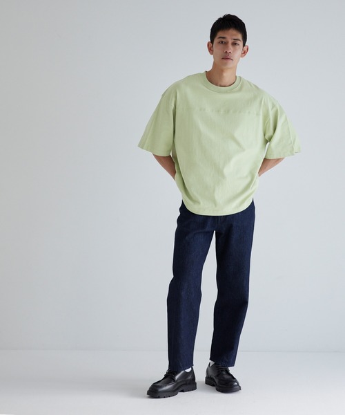 coca（coca）（コカ）の「ヘビーウェイトフットボールTシャツ（Tシャツ/カットソー・メンズ・ネイビー/ライトグレー/ライトグリーン/ホワイト/ライトピンク/ブラック/ライトブルー/ライトベージュ・M/XL/L）」の20枚目の写真