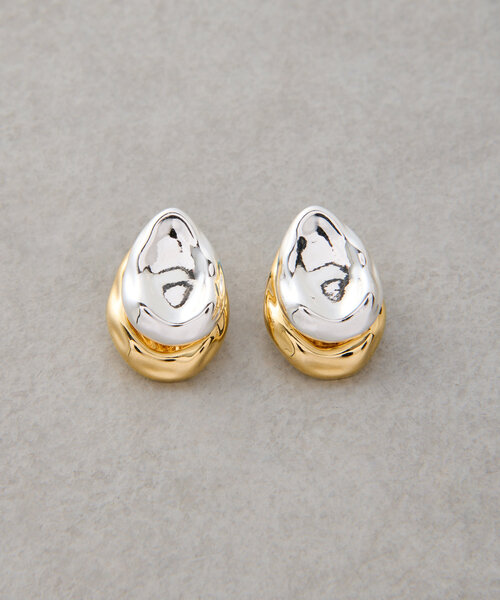 LIVETART（リヴェタート）の「バイカラープレートピアス（ピアス（両耳用）・レディース・シルバー・FREE）」の2枚目の写真