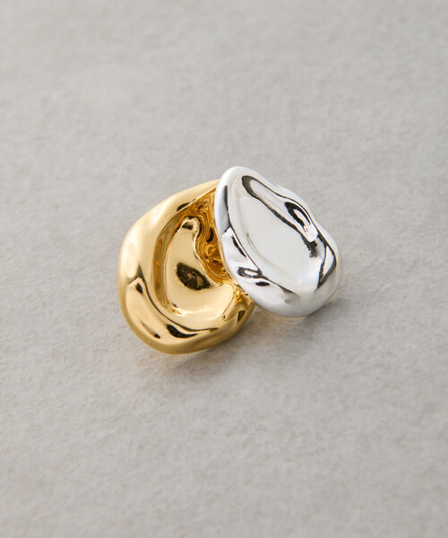 LIVETART（リヴェタート）の「バイカラープレートピアス（ピアス（両耳用）・レディース・シルバー・FREE）」の3枚目の写真