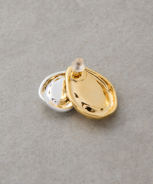 LIVETART（リヴェタート）の「バイカラープレートピアス（ピアス（両耳用）・レディース・シルバー・FREE）」の5枚目の写真