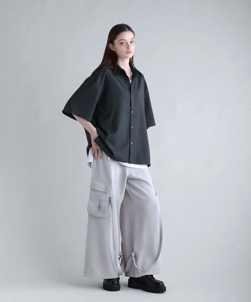 ルーズシルエット防シワ半袖シャツ（シャツ/ブラウス）｜SOCCE
