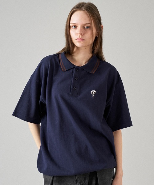 MOSS STITCH DRAW CODE POLO SHIRT / ドローコード鹿の子ポロシャツ