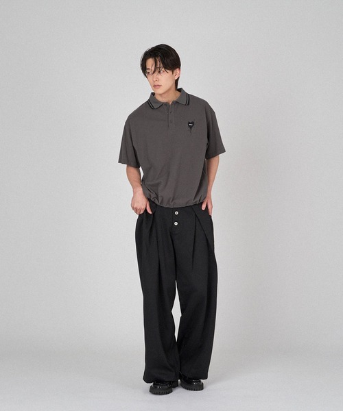 971 POLO RalphテックY2Kシルク混白カーゴ立体ポケットドローコード 971 POLO RalphテックY2Kシルク混白カーゴ立体ポケットドロー