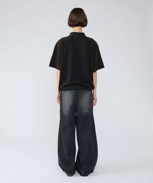 MOSS STITCH DRAW CODE POLO SHIRT / ドローコード鹿の子ポロシャツ