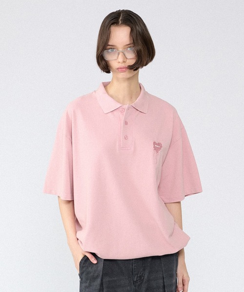 kolor ポロシャツ 鹿の子 セール】MOSS STITCH DRAW CODE POLO SHIRT / ドローコード鹿の子