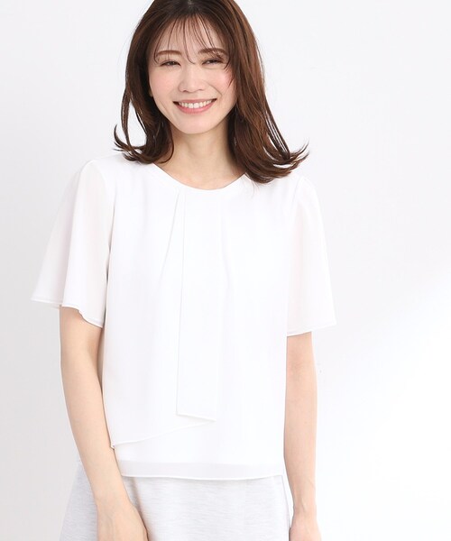 Reflect ＵＶカット　接触冷感　メッシュ重ね カットソー　9/M セール】【夏SALE／UVカット／接触冷感／マシンウォッシュ可能