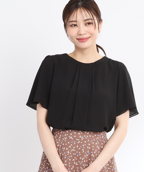 Reflect（リフレクト）の「【UVカット／接触冷感／マシンウォッシュ可能】タックデザインブラウス（シャツ/ブラウス・レディース・アイボリー/ブラック/サックスブルー/ライトグレー/ピンク・05/07/09/11/13/15 /17）」の15枚目の写真