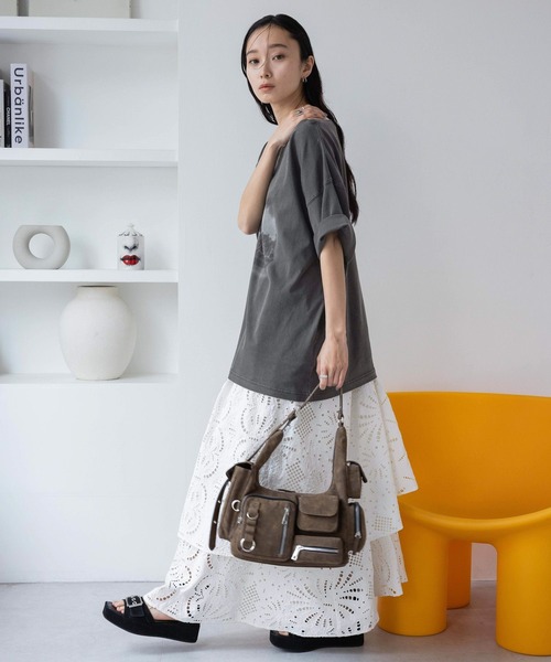 JEANASIS(ジーナシス)の「landscape ボートネックプリント TEE/492482(Tシャツ/カットソー・レディース・アイボリー/ブラック/チャコールグレー/ホワイト・MEDIUM/LARGE)」の12枚目の写真