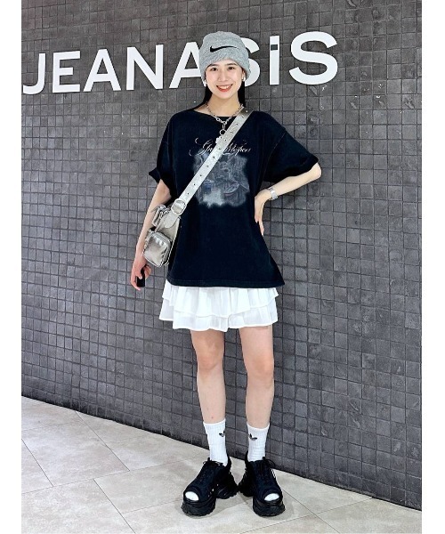 JEANASIS(ジーナシス)の「landscape ボートネックプリント TEE/492482(Tシャツ/カットソー・レディース・アイボリー/ブラック/チャコールグレー/ホワイト・MEDIUM/LARGE)」の19枚目の写真