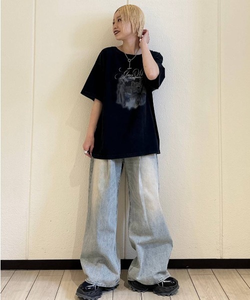 JEANASIS(ジーナシス)の「landscape ボートネックプリント TEE/492482(Tシャツ/カットソー・レディース・アイボリー/ブラック/チャコールグレー/ホワイト・MEDIUM/LARGE)」の18枚目の写真