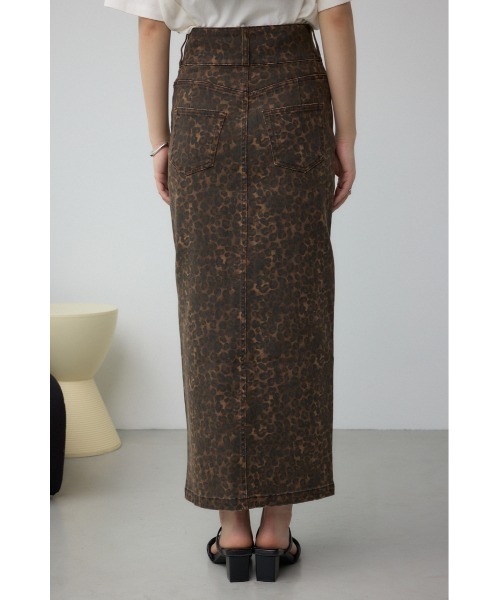 AZUL by moussy（アズールバイマウジー）の「AZUL DENIM レオパードハイウエストスカート（デニムスカート・レディース・ブラウン系その他・SMALL/MEDIUM）」の7枚目の写真