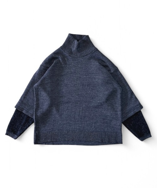 masterkey(マスターキー)の「mn3110-CANNON タートルニット(ニット/セーター・メンズ・ベージュ/グリーン/ブラック・1/2)」の2枚目の写真