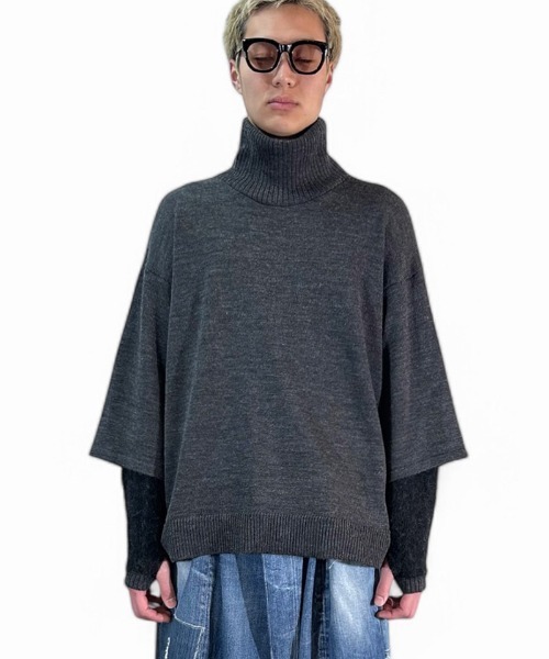 masterkey(マスターキー)の「mn3110-CANNON タートルニット(ニット/セーター・メンズ・ベージュ/グリーン/ブラック・1/2)」の9枚目の写真