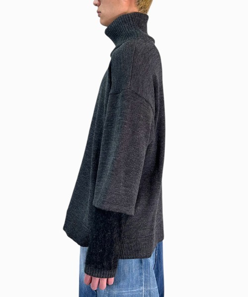 masterkey(マスターキー)の「mn3110-CANNON タートルニット(ニット/セーター・メンズ・ベージュ/グリーン/ブラック・1/2)」の10枚目の写真