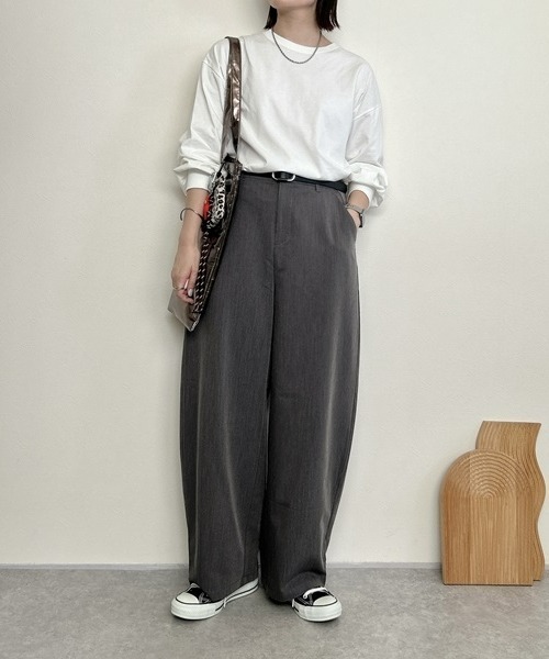 セール】[新色追加]【低身長/高身長サイズ有】カーブパンツ（Petitjo