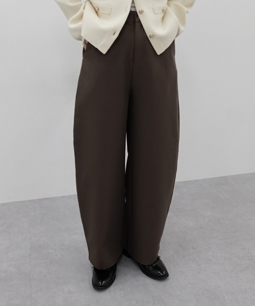 セール】[新色追加]【低身長/高身長サイズ有】カーブパンツ（Petitjo