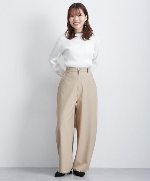 25SS BEAUTY&YOUTH タック カーブパンツ BEAUTY&YOUTH UNITED ARROWS｜タック カーブパンツ -接触冷感