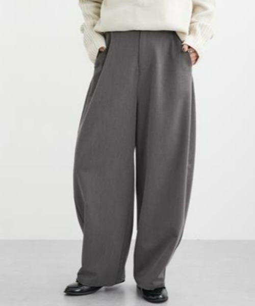 セール】[新色追加]【低身長/高身長サイズ有】カーブパンツ（Petitjo