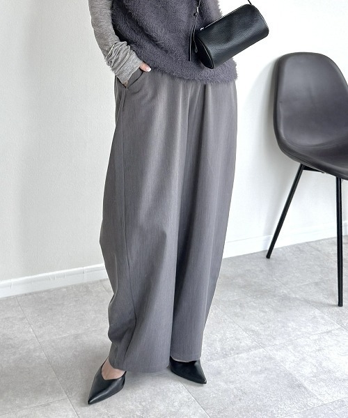 セール】[新色追加]【低身長/高身長サイズ有】カーブパンツ（Petitjo