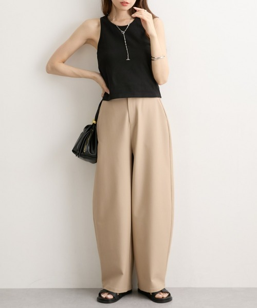 25SS BEAUTY&YOUTH タック カーブパンツ BEAUTY&YOUTH UNITED ARROWS｜タック カーブパンツ -接触冷感