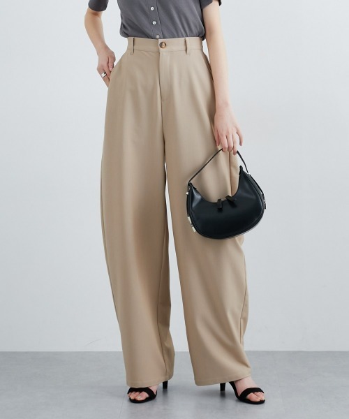 nissen（ニッセン）の「[新色追加]【低身長/高身長サイズ有】カーブパンツ（Petitjo/slattgir.)　美脚見え（その他パンツ・レディース・ブラック/グレー/ベージュ/モカ・PSS/PS/PM/S/M/L/LL/3L/TM/TL/TLL/T3L）」の7枚目の写真