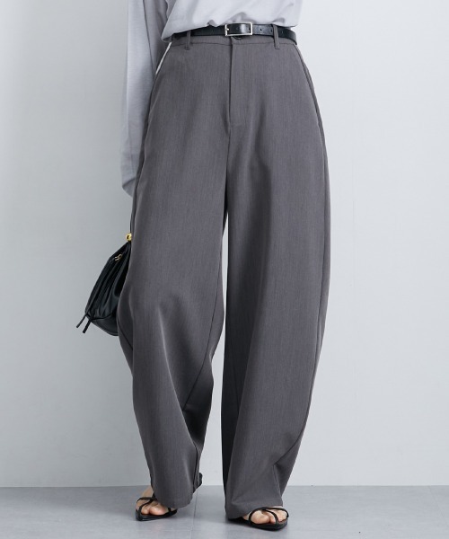 nissen（ニッセン）の「[新色追加]【低身長/高身長サイズ有】カーブパンツ（Petitjo/slattgir.)　美脚見え（その他パンツ・レディース・ブラック/グレー/ベージュ/モカ・PSS/PS/PM/S/M/L/LL/3L/TM/TL/TLL/T3L）」の6枚目の写真