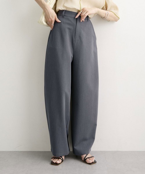 nissen（ニッセン）の「[新色追加]【低身長/高身長サイズ有】カーブパンツ（Petitjo/slattgir.)　美脚見え（その他パンツ・レディース・ブラック/グレー/ベージュ/モカ・PSS/PS/PM/S/M/L/LL/3L/TM/TL/TLL/T3L）」の9枚目の写真