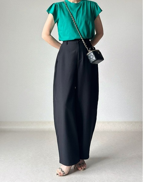 nissen（ニッセン）の「[新色追加]【低身長/高身長サイズ有】カーブパンツ（Petitjo/slattgir.)　美脚見え（その他パンツ・レディース・ブラック/グレー/ベージュ/モカ・PSS/PS/PM/S/M/L/LL/3L/TM/TL/TLL/T3L）」の11枚目の写真