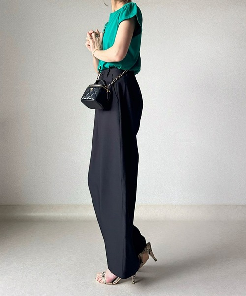 nissen（ニッセン）の「[新色追加]【低身長/高身長サイズ有】カーブパンツ（Petitjo/slattgir.)　美脚見え（その他パンツ・レディース・ブラック/グレー/ベージュ/モカ・PSS/PS/PM/S/M/L/LL/3L/TM/TL/TLL/T3L）」の12枚目の写真