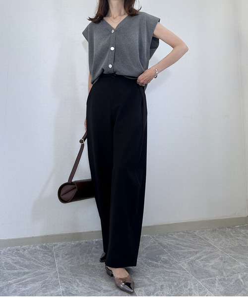 nissen（ニッセン）の「[新色追加]【低身長/高身長サイズ有】カーブパンツ（Petitjo/slattgir.)　美脚見え（その他パンツ・レディース・ブラック/グレー/ベージュ/モカ・PSS/PS/PM/S/M/L/LL/3L/TM/TL/TLL/T3L）」の14枚目の写真