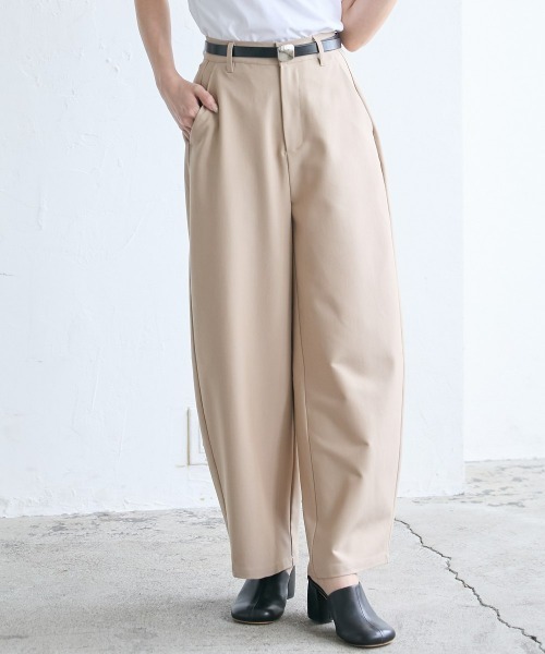 nissen（ニッセン）の「[新色追加]【低身長/高身長サイズ有】カーブパンツ（Petitjo/slattgir.)　美脚見え（その他パンツ・レディース・ブラック/グレー/ベージュ/モカ・PSS/PS/PM/S/M/L/LL/3L/TM/TL/TLL/T3L）」の19枚目の写真