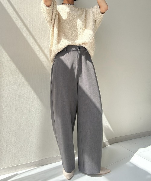 nissen（ニッセン）の「[新色追加]【低身長/高身長サイズ有】カーブパンツ（Petitjo/slattgir.)　美脚見え（その他パンツ・レディース・ブラック/グレー/ベージュ/モカ・PSS/PS/PM/S/M/L/LL/3L/TM/TL/TLL/T3L）」の21枚目の写真