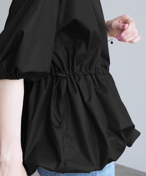 reca（レカ）の「裾バルーンペプラムブラウス（シャツ/ブラウス・レディース・オフホワイト/ブラック・M）」の13枚目の写真