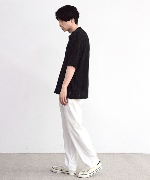 RATTLE TRAP(ラトルトラップ)の「ストライプシアーポロシャツ(ポロシャツ・メンズ・ホワイト/ブラック・LL/S/M/L)」の17枚目の写真