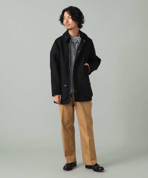 BEAMS F(ビームスエフ)の「【別注】Barbour / BEDALE CLASSIC FIT ピーチスキン ジャケット(ブルゾン・メンズ・ブラック/オリーブ・40/44/42/38/34/36)」の5枚目の写真