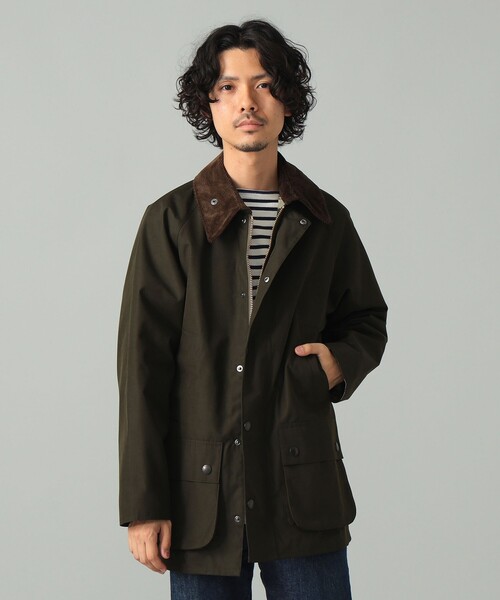 BEAMS F(ビームスエフ)の「【別注】Barbour / BEDALE CLASSIC FIT ピーチスキン ジャケット(ブルゾン・メンズ・ブラック/オリーブ・40/44/42/38/34/36)」の19枚目の写真