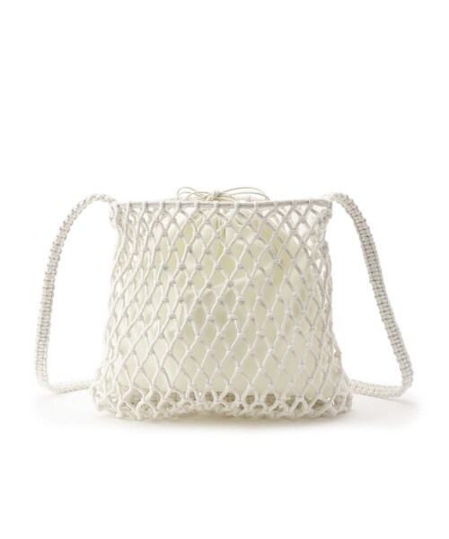 SHOO・LA・RUE（シューラルー）の「マクラメショルダーバッグ（ショルダーバッグ・レディース・ネイビー/アイボリー/キャメル・00）」の10枚目の写真