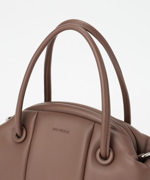 ADD CULUMN(アドカラム)の「【ADD CULUMN】PUFFBOSTON S(ショルダーバッグ・レディース・ベージュ/グリーン・フリー)」の12枚目の写真