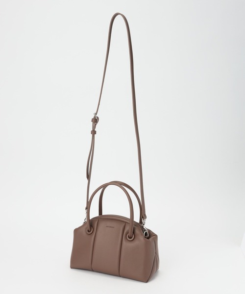 ADD CULUMN(アドカラム)の「【ADD CULUMN】PUFFBOSTON S(ショルダーバッグ・レディース・ベージュ/グリーン・フリー)」の6枚目の写真