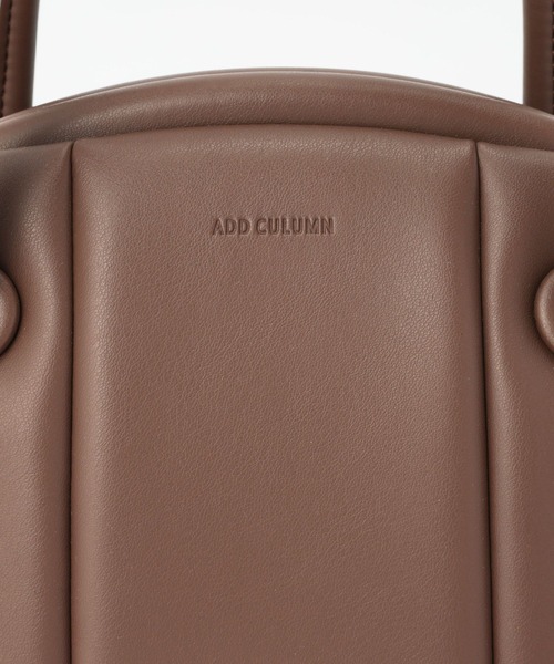 ADD CULUMN(アドカラム)の「【ADD CULUMN】PUFFBOSTON S(ショルダーバッグ・レディース・ベージュ/グリーン・フリー)」の7枚目の写真