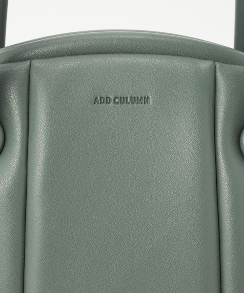 ADD CULUMN(アドカラム)の「【ADD CULUMN】PUFFBOSTON S(ショルダーバッグ・レディース・ベージュ/グリーン・フリー)」の8枚目の写真