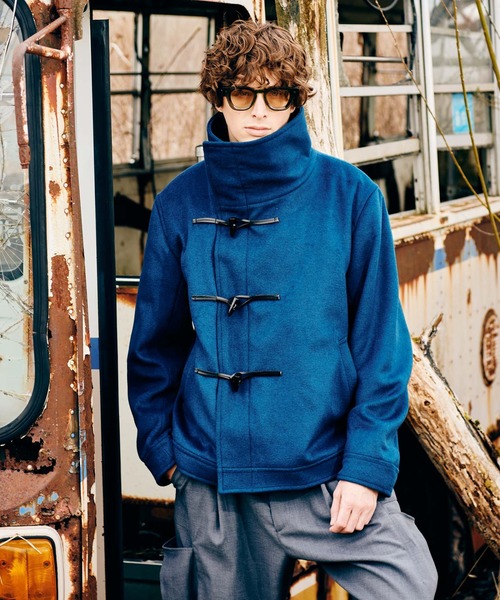 glamb（グラム）の「High Neck Toggle Coat / ハイネックトグルコート（その他アウター・メンズ・ブラック/グレー/ブルー・S/M/L）」の3枚目の写真