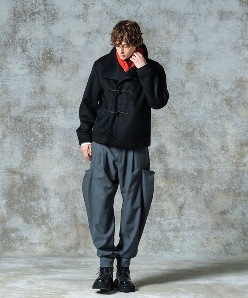 glamb（グラム）の「High Neck Toggle Coat / ハイネックトグルコート（その他アウター・メンズ・ブラック/グレー/ブルー・S/M/L）」の11枚目の写真