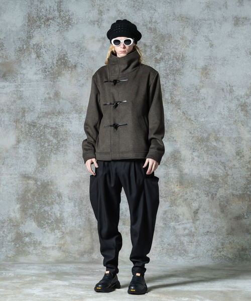 glamb（グラム）の「High Neck Toggle Coat / ハイネックトグルコート（その他アウター・メンズ・ブラック/グレー/ブルー・S/M/L）」の13枚目の写真