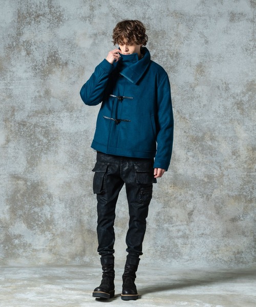 glamb（グラム）の「High Neck Toggle Coat / ハイネックトグルコート（その他アウター・メンズ・ブラック/グレー/ブルー・S/M/L）」の14枚目の写真
