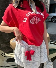 tシャツ ipugo/イプゴ ロゴミニ丈 半袖ニット レディース ipugo tシャツ ipugo/イプゴ ロゴミニ丈 半袖ニット レディース